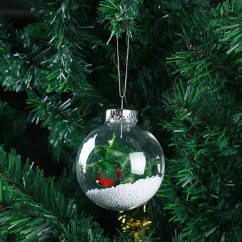 

24pcs/pack Diameter=20cm Glass Christmas Ball Super Big Size Transparent Glass Globe Christmas Day Decorative