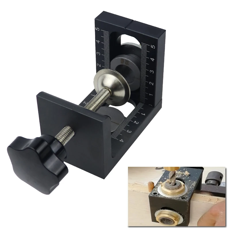 

3 in 1 Adjustable Doweling Jig Woodworking Pocket Hole Jig With 8/15mm Drill Bit For Drilling Guide Locator Puncher Tools