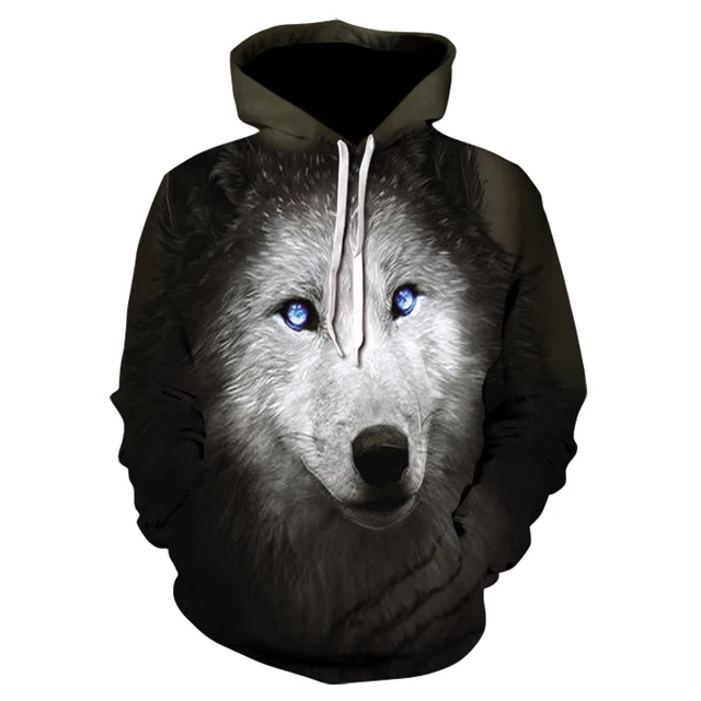 Galaxy Wolf Wolf Hoodie Herren Galaxy Wolf Design Pullover Hoodie