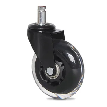 

5PCS Office Chair Caster Wheels 3 Inch Swivel Rubber Caster Wheels Replacement Soft Safe Rollers Furniture Hardware VC
