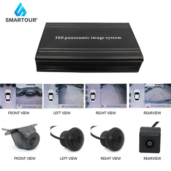 

Car 1080P 2D 3D 360 Bird View Panorama DVR system with front left rear right 4 Camera car surround view CCTV Box video recorder