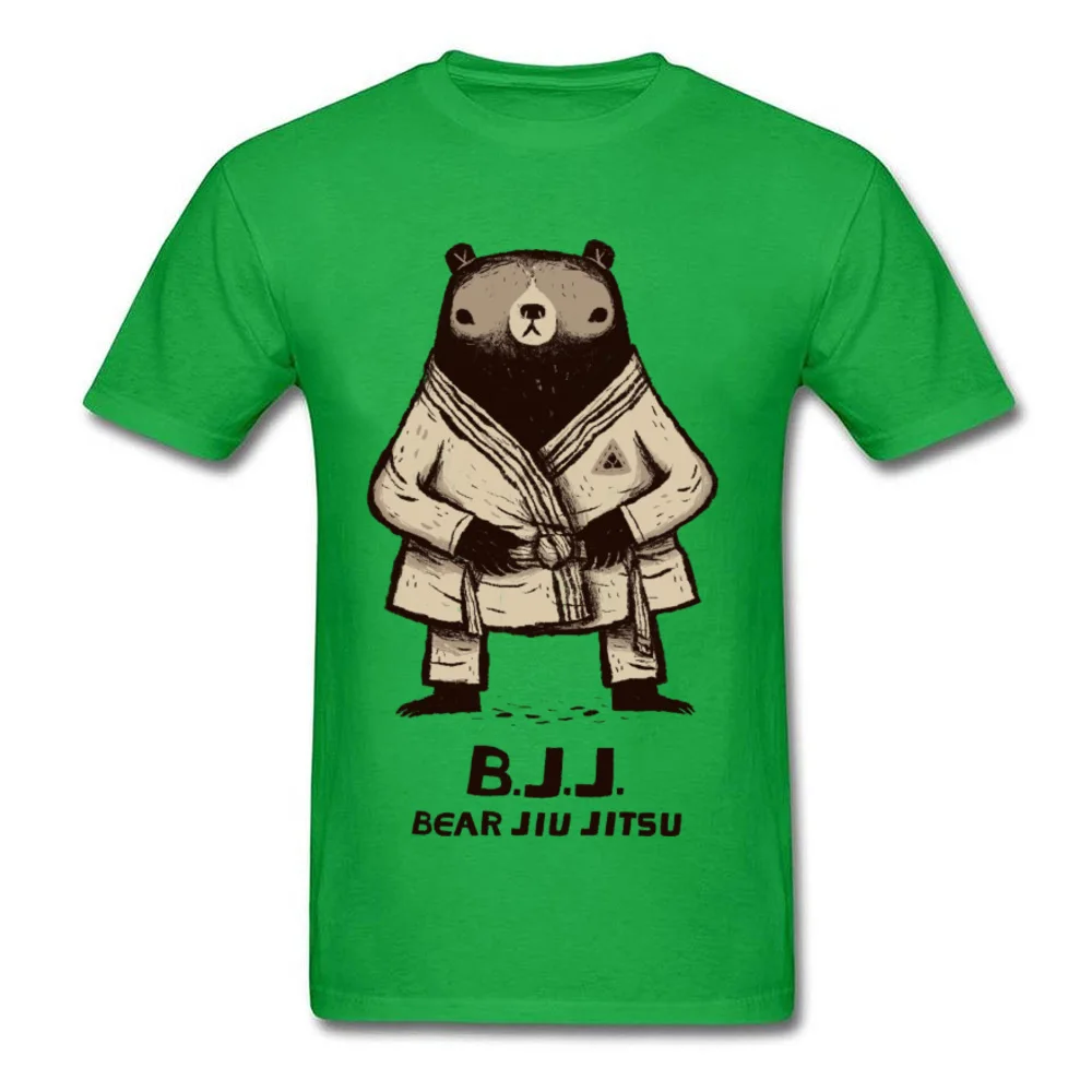 Футболка с 3D принтом BJJ Bear Jiu футболка с надписью jitsu для мужчин специальное лето/осень круглый воротник хлопок короткий рукав Футболка каратэ