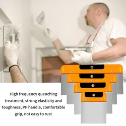 4/6/8/10 polegada putty raspador de massa de aço inoxidável ferramenta de mão com alça de plástico para reparação de limpeza e enchimento de parede