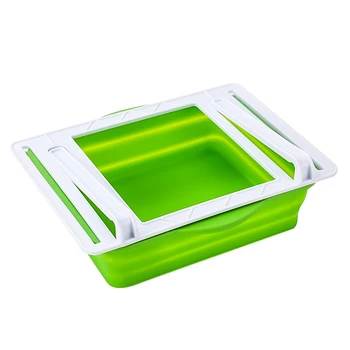 

Fridge Drawer Organizer Telescopic Pull Out Refrigerator Storage Box Fridge Shelf Holder Storage Box VJ-Drop