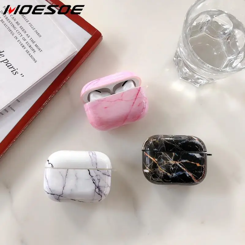 Чехол для Apple Airpods Pro роскошный чехол под мрамор 2 1 аксессуары наушники Air Pods