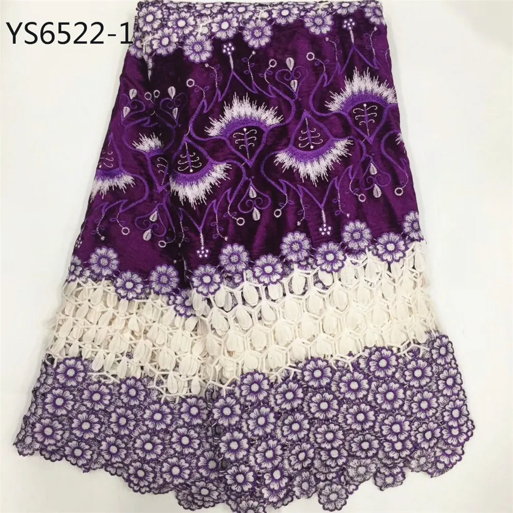 1 Italy fashion design polyester Textile Heavy Cord Guipure Embroidery Dress 5 yards women cloths - Цвет: 1