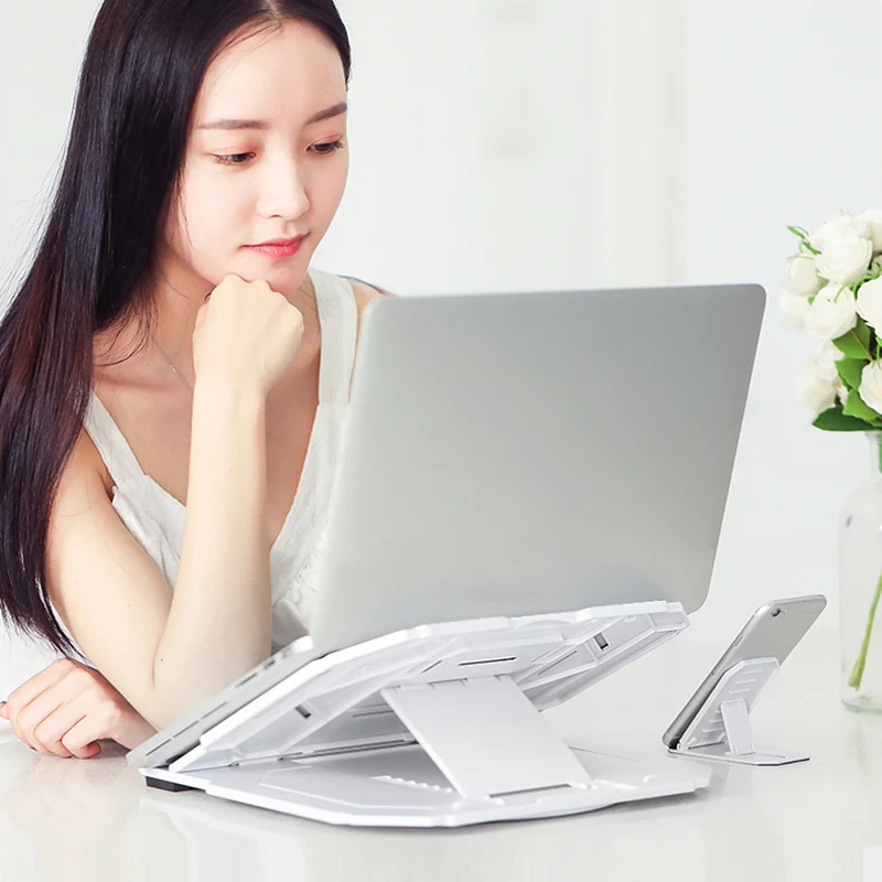 

Adjustable Laptop Stand Computer Desk Tablet Notebook Holder Bracket Standing Desk Accessories JA55