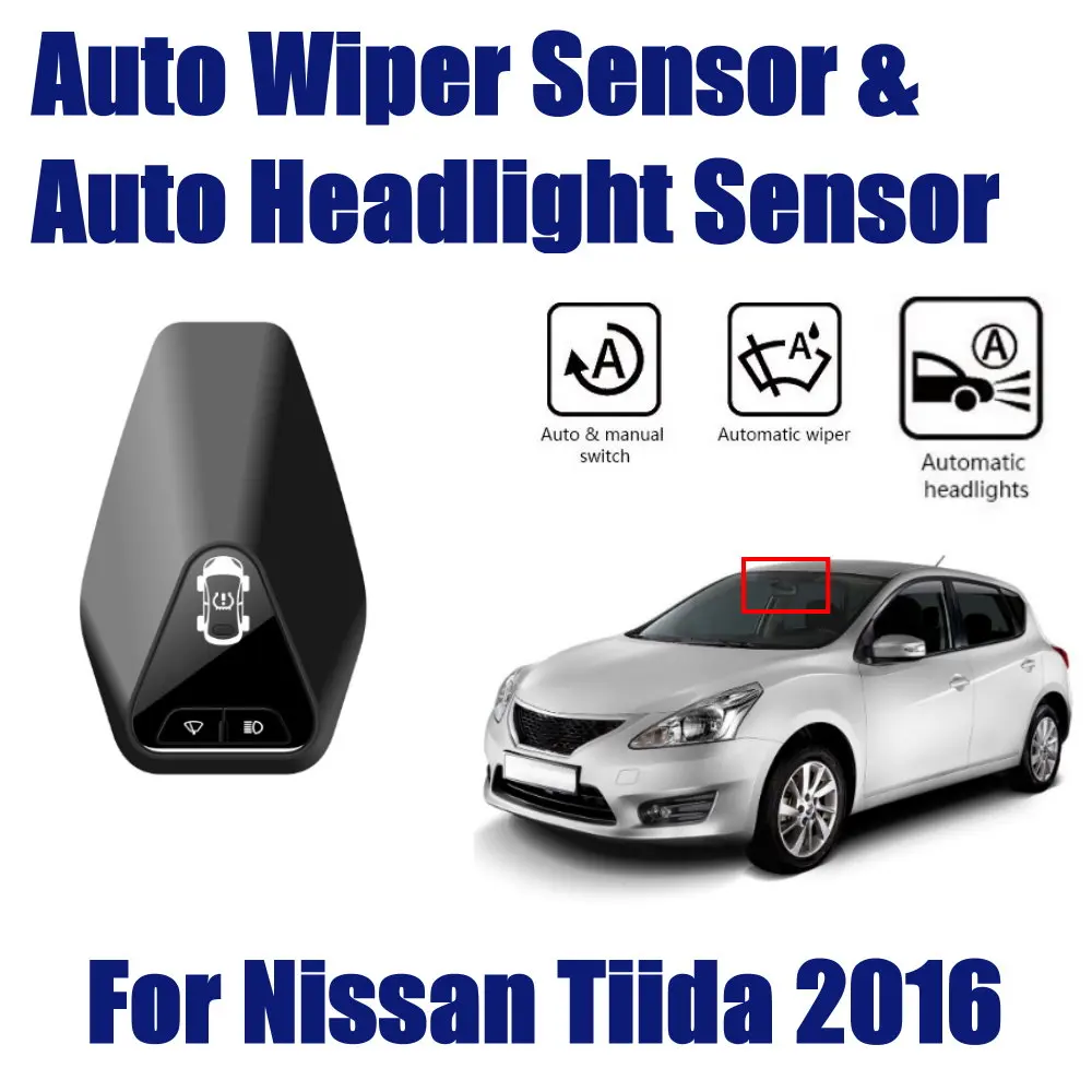 Автомобильный Автоматический датчик дождя и стеклоочистителя для Nissan Tiida 2016 ~ 2019 s