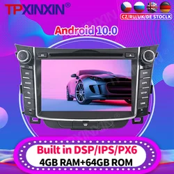 Radio Multimedia con GPS para coche, Radio con reproductor, navegador, estéreo, 2Din, Android 10, para Hyundai I30 Elantra GT 2012   2017
