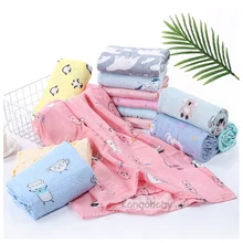 

Kangobaby #My Soft Life# Summer Bamboo Cotton Muslin Newborn Gauze Swaddle Baby Bath Towel Thin Air Conditioner Quilt