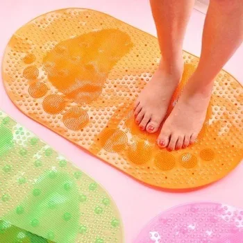 

Shower Mat bathroom non-slip mat PVC tasteless massage bathroom non-slip mat carpet with suction cup floor mat 38X70CM