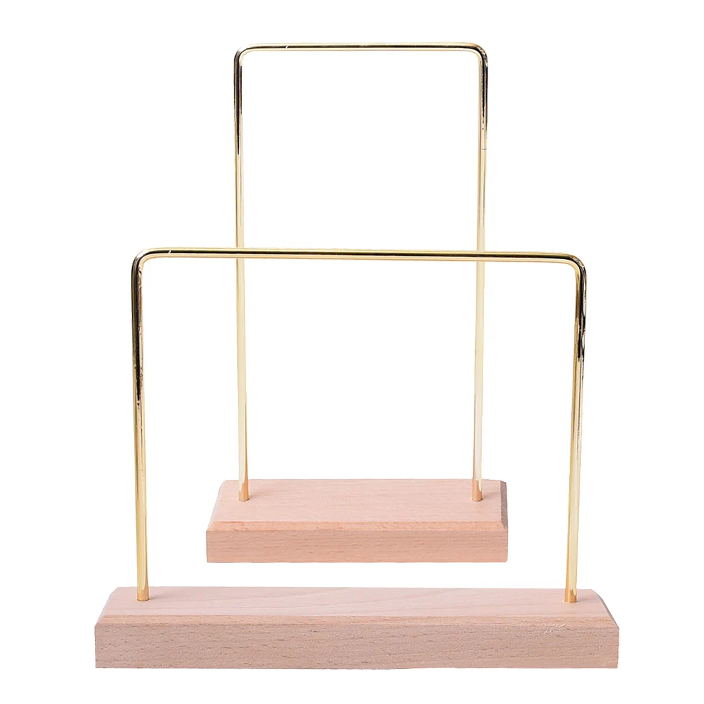 

Portable Jewelry Tower Earring Holder Organizer, Earrings Stand, Earring Display for Jewelry Store Decor - Wooden Bas