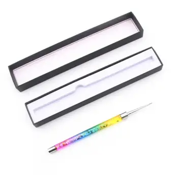 

Rainbow Nail Liner Drawing Brush 7mm-11mm Handle UV Gel Painting Pen Liquid Glitter Nail Art Tools Nails Accessory