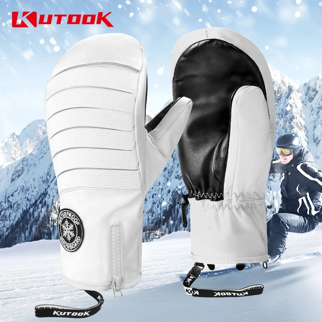US $49.90 KUTOOK Winter Ski Gloves Thermal Warm Snow Snowmobile Snowboard Mittens Waterproof Men Women Sport 