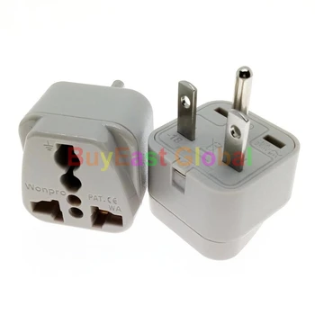 

(5 PCS) US NEMA 6-15P Multi Outlet Electrical Plug Adapter AC100~250V 10A Wonpro WA-18