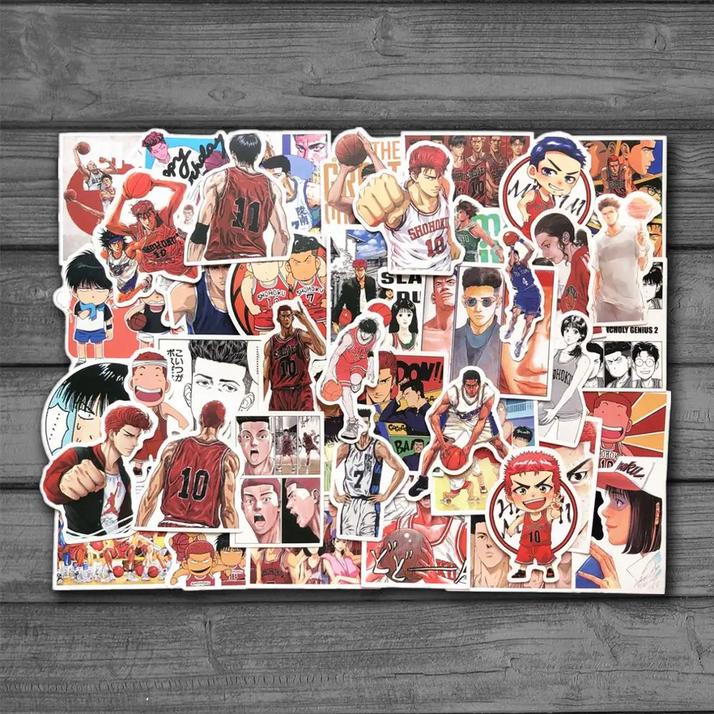 

50PCS Slam Dunk Master Sticker Bag Sticker Sticker Waterproof Notebook Travel Case Sticker