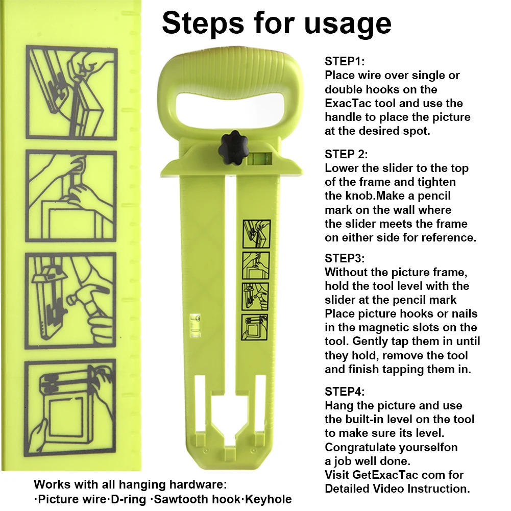 Time Saving Universal Wall Hanging Home DIY Angle Gauge Finder ...