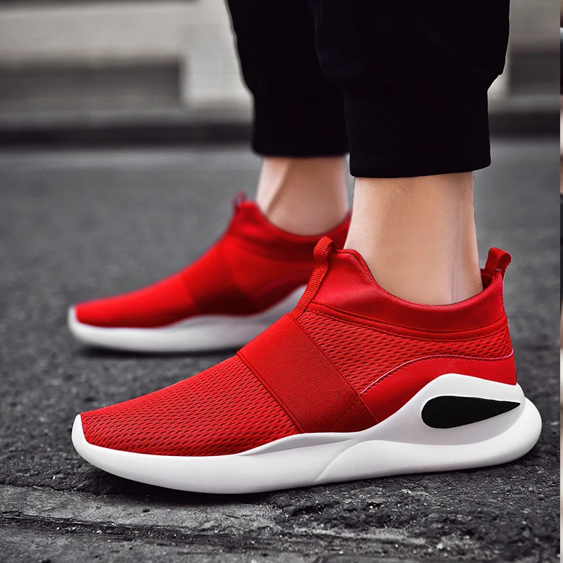 

2019 Summer And Autumn Men Foot Covering Socks MEN'S SHOES Men's 46 Large Size Fly Netting Surface Casual Sports Shoes Shoes Men