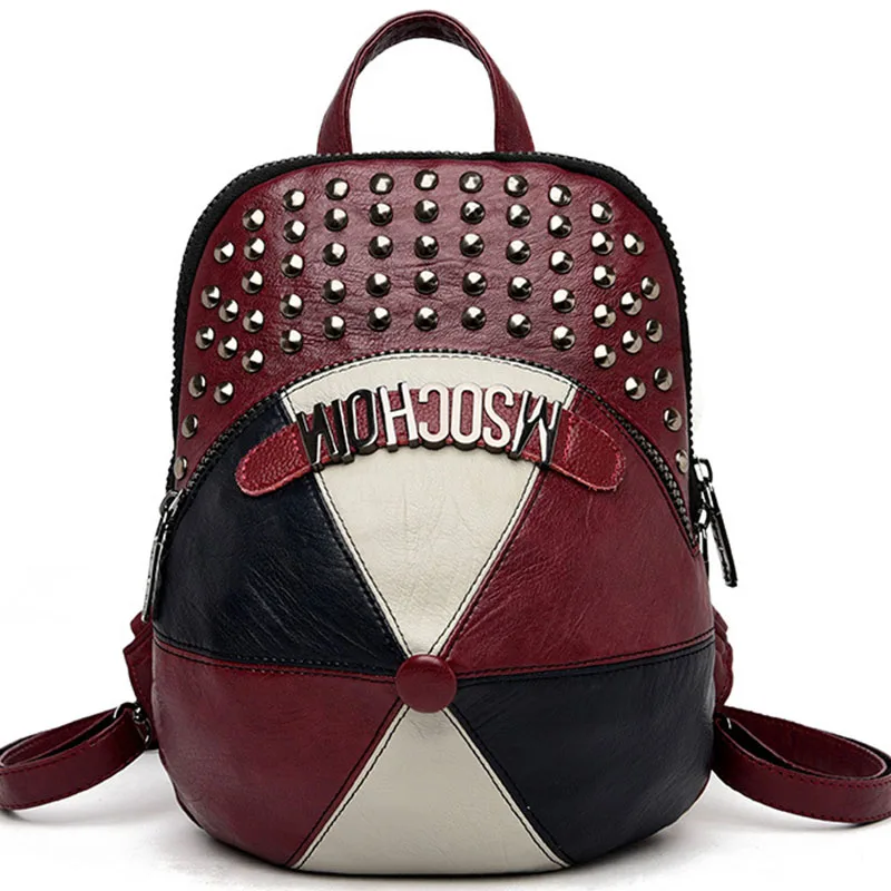 

Women Backpack 2021 Luxury Leather Backpack Female Designer Shoulder Bag Girl Personality School Bag High Quality Travel Bagpack