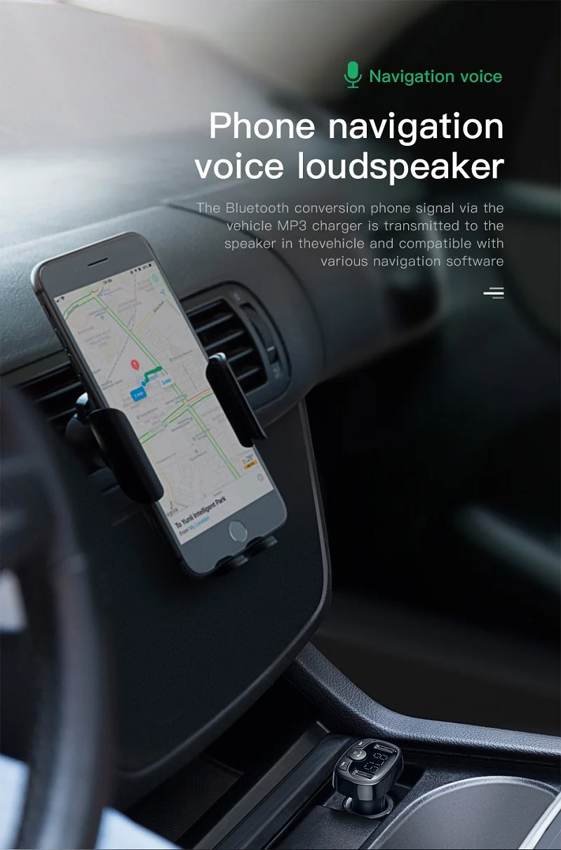 USB Автомобильное зарядное устройство Bluetooth Автомобильный mp3 плеер 4.8A беспроводной FM светодиодный цифровой Громкая связь Bluetooth передатчик для iPhone samsung Xiaomi
