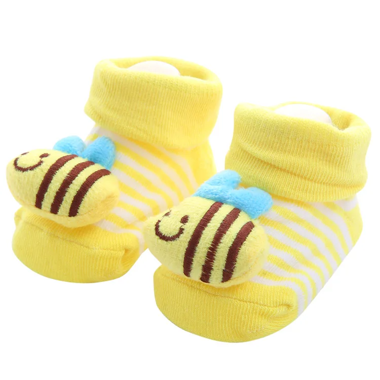 Newborn Baby Socks Rubber Anti Slip Floor Kids Toddlers Fashion Animal Newborn Cute Sock Shoes Winter Socks for Baby Girl