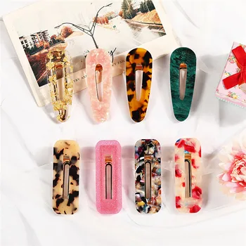 

Japanese Style Hair Clips for Girls Water Drop Shape Duckbill Hairgrips Hair Pins Duckbill Leopard Clips Women Hair Styling