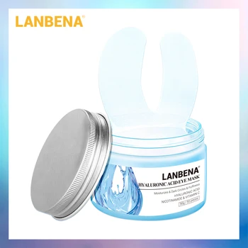 

Lanbena Hyaluronic Acid Mask Patch Reduces Dark Circles Bags Eye Lines Ageless Lifting Firming Skin Care 50pcs