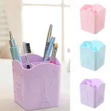 Портативная офисная домашняя настольная подставка для карандашей косметический Чехол под кисти для макияжа коробка
