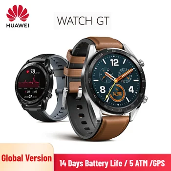 

Global Version HUAWEI GT Watch 1.39'' AMOLED 14 Days Battery Life Heart Rate Monitor GPS 5ATM Bluetooth Sport Smart Watch