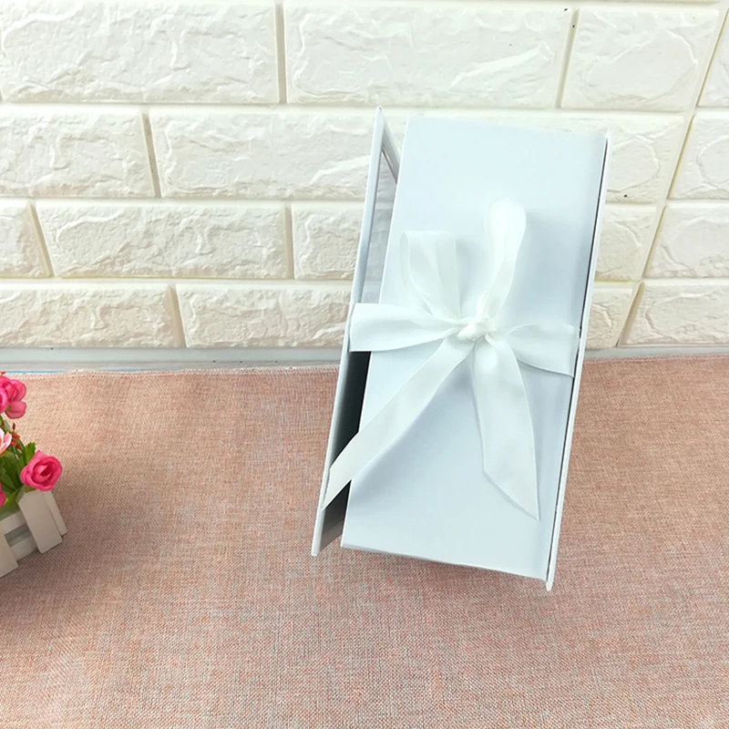 Золото Hotstamp любовь текст прямоугольник бумага подарочная коробка с ПВХ окна показ цветы для влюбленных