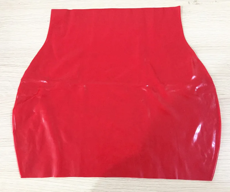 Cosplay Costume Latex Lingerie Sexy Fetish Wear Women Latex Rubber Skirt Short Lolita School Mini
