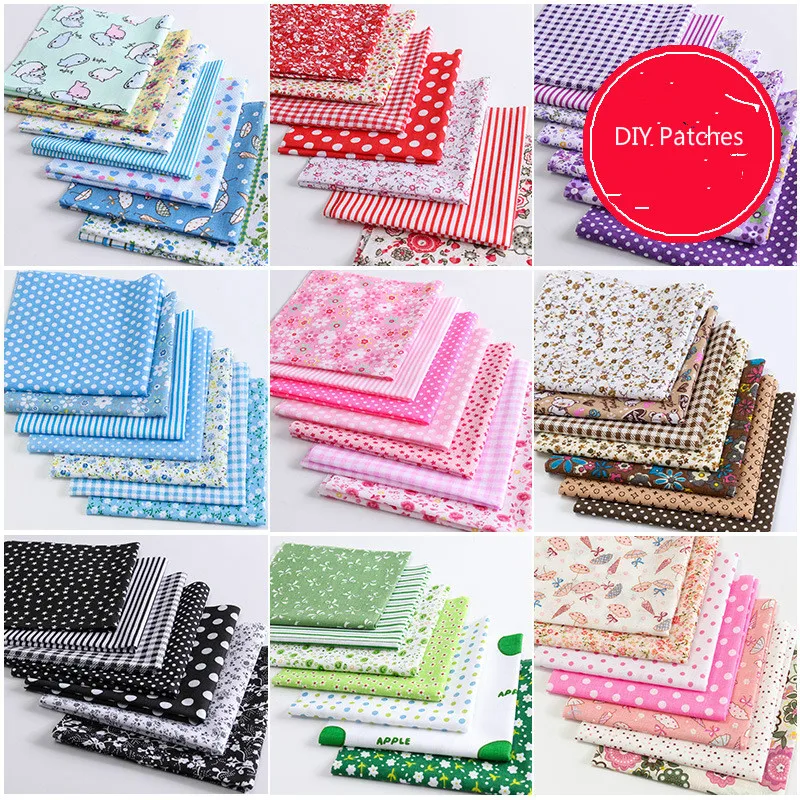 Patches Fabric Cotton Cotton Sewing Fabric Precut Fabric Lot Diy