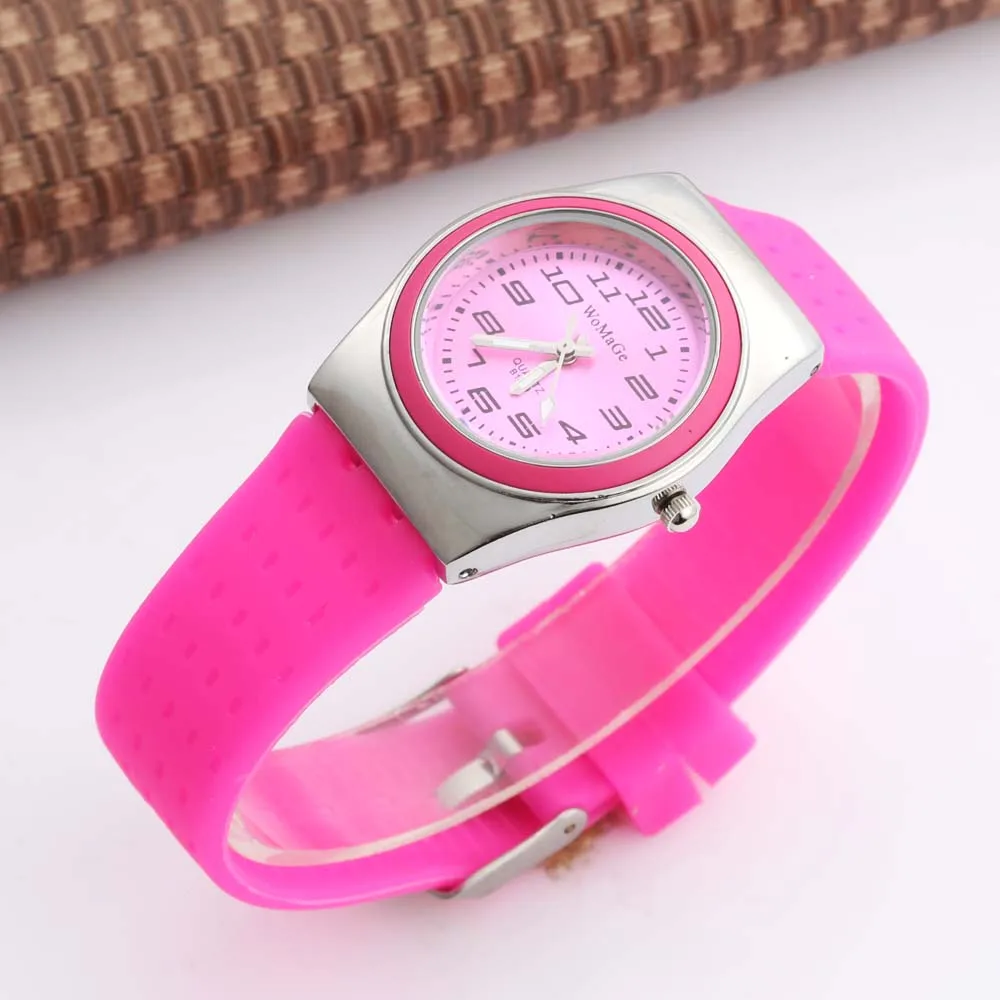 

Fashion Womage Watches Women Casual Sports Silicone Watch Quartz Wristwatches Kid Watch Children Watch montre enfant reloj mujer