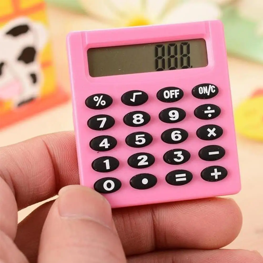 New Student Small Mini Electronic Calculator Candy 5 Colors Calculating Office Supplies Gift