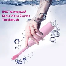 Электрическая зубная щетка DC перезаряжаемая звуковая волна зубная щетка сменная Зубная щетка головка отбеливающая здоровая для дома путешествия