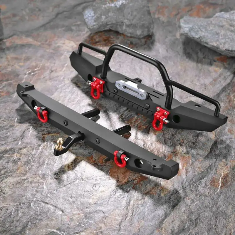

Accessories Bumper Front And Rear Metal Parts Set SCX10II 90046 For Trx-4 Axialscx Climbing