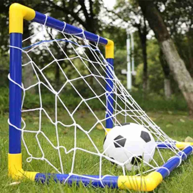 Kids Outdoor Toy Football Mini Toy Football Goal Toy Set Kids Soccer Goal Pool Set for Toddler Boys and Girls 3 Kids Ball Toy 4