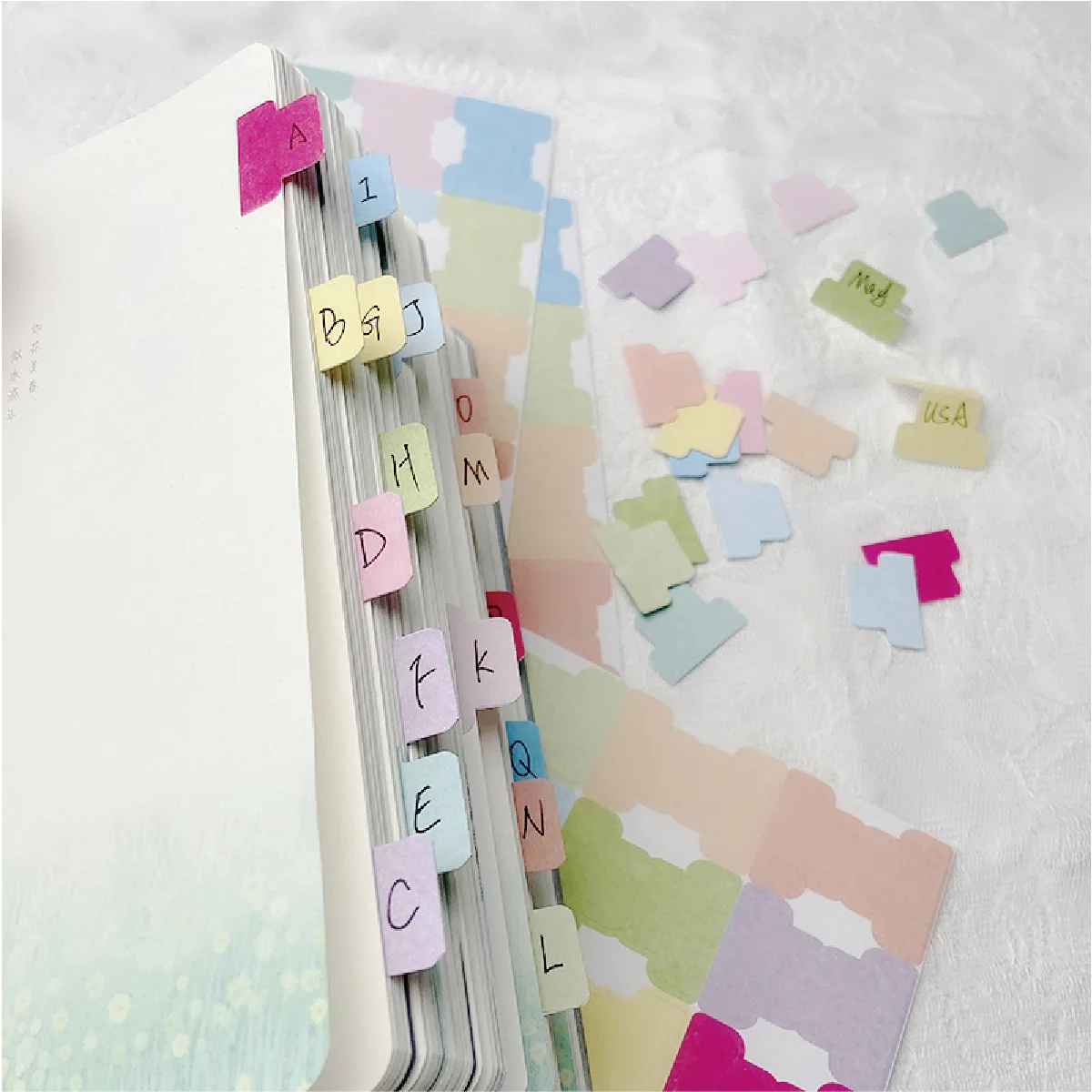 10pcs Tear-proof Index Classification Label Sticker Diary Notebook Bookmark Planner Stickers Korean Stationery Index Stickers