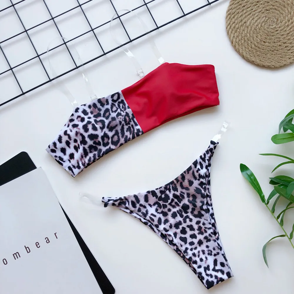 ZTVitality Leopard Push Up бикини 2020 Новое прибытие проложенный бюстгальтер с низкой талией