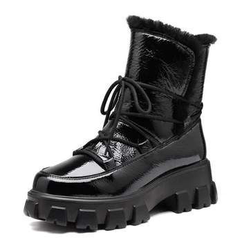 

Snow Boots Women's Running Shoes Winter Warm Winter Woman Boots Ladies 2020 Thick Bottom Plush Women Shoes Woman Booties Fashion