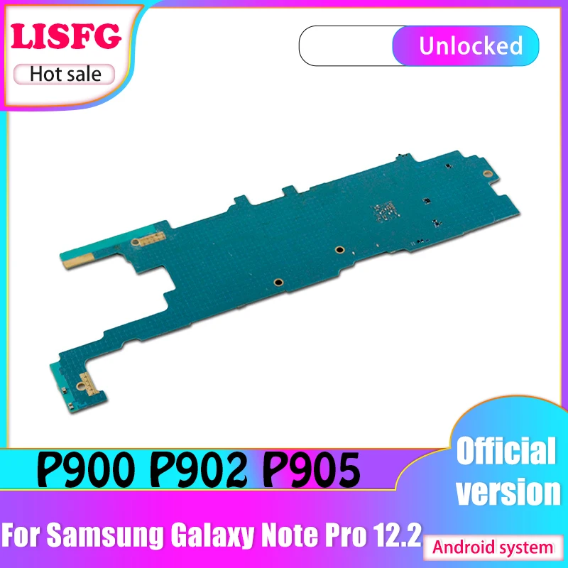 Разблокированная оригинальная материнская плата для Samsung Galaxy Note Pro 12 2 P900 P901 P905 с