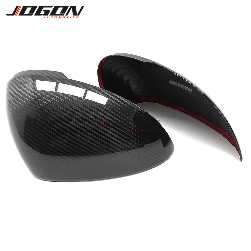 Real Carbon Car Side Rearview Mirror Cover For Porsche Macan 2014 2015 2016 2017 2018 Add on Style 2pcs