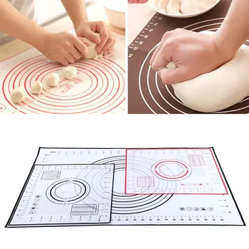 

Silicone Baking Mats Sheet Pizza Dough Non-Stick Maker Holder Pastry Kitchen Gadgets Cooking Tools Utensils Bakeware Accessories
