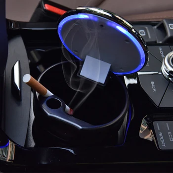 

1 PCS CAR ASHTRAY WITH LED LIGHT FOR DEFENDER DISCOVERY SPORT 2 3 4 SPORT HST EVOQUE 90 110 SV COUPE SUX VE SD4 LWB LUHU