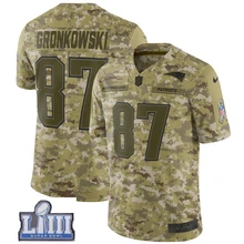 Мужская футболка из Новой Англии Rob Gronkowski Patriots Super Bowl LIII Bound Camo