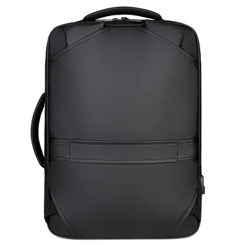 

New solid-color men's business and leisure travel backpack large capacity USB charging multi-functional backpack simplicity
