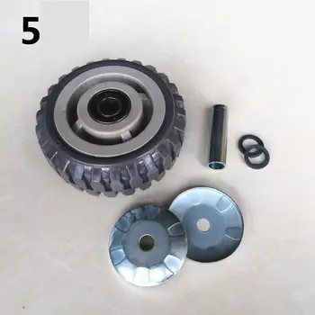 

5" Caster Heavy Non Slip Single Wheel Gray Glue Beacon Fire Anti Wrapping Flat Driver Pushing