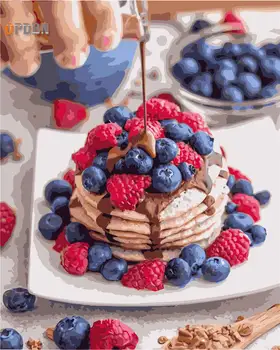 

OPDBN Canvas Painting by Number Wall Desert Posters for Living Room Home Decor No Frame