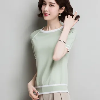 

Women's cotton T-shirt new short-sleeved bottoming shirt 2020