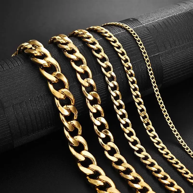 Necklaces Stainless Steel 4mm Cable Chain Necklace 22 Wholesale Jewelry Website Unisex